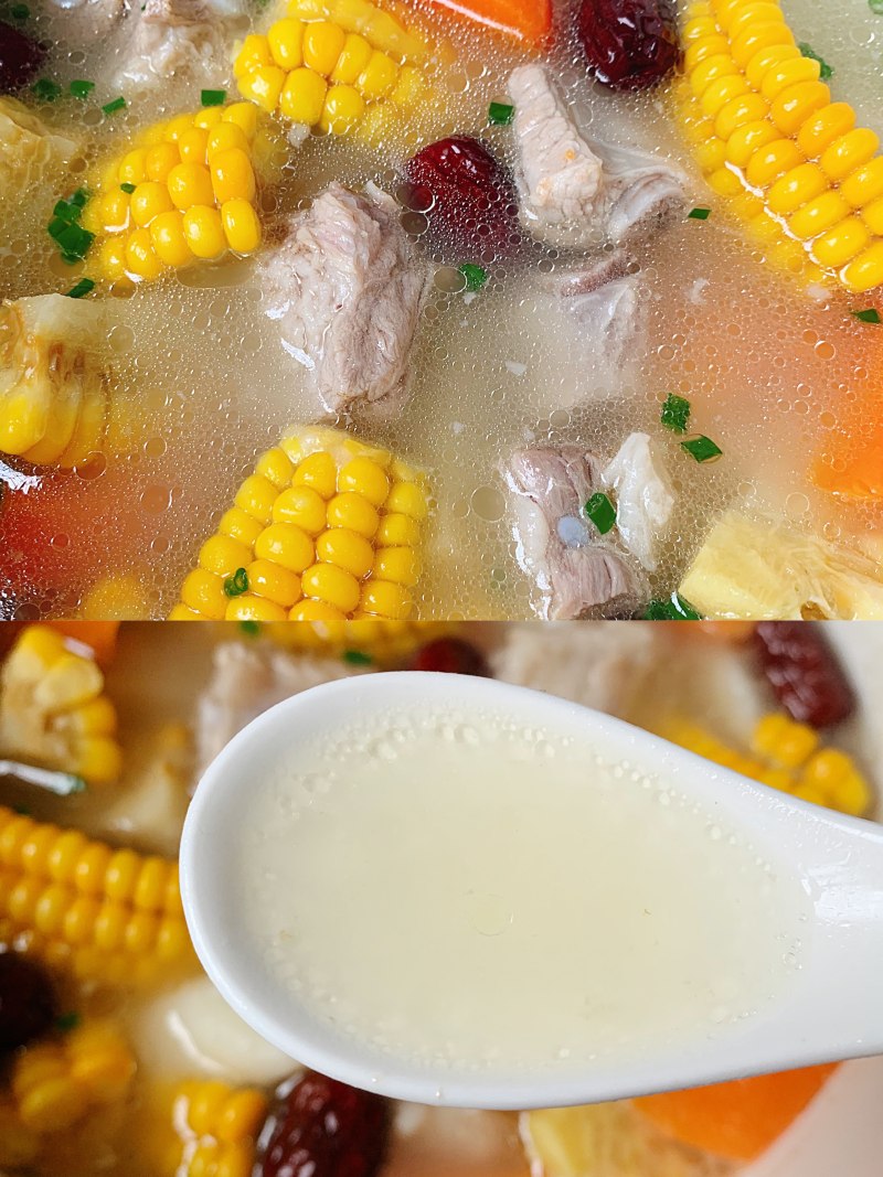 Steps for Cooking Corn and Pork Rib Soup