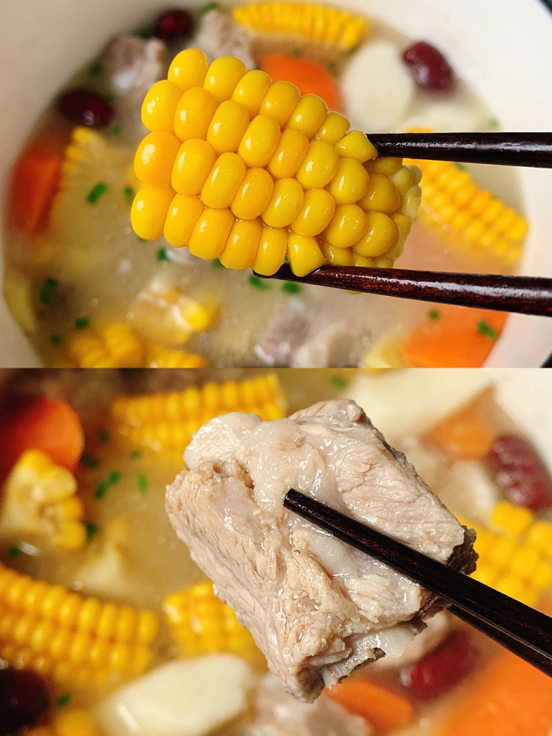 Steps for Cooking Corn and Pork Rib Soup
