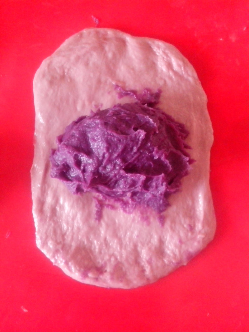 Steps for Making Milk Fragrant Purple Sweet Potato Bread