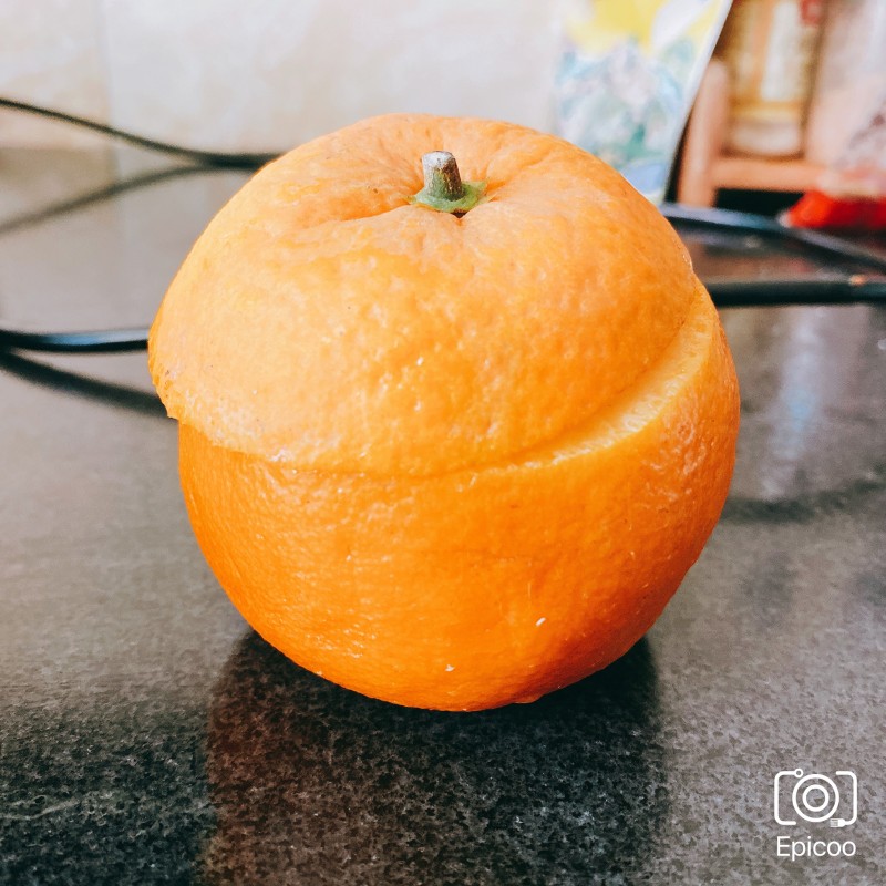 Steamed Egg with Orange