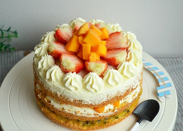 Steps for making Fruit Naked Cake