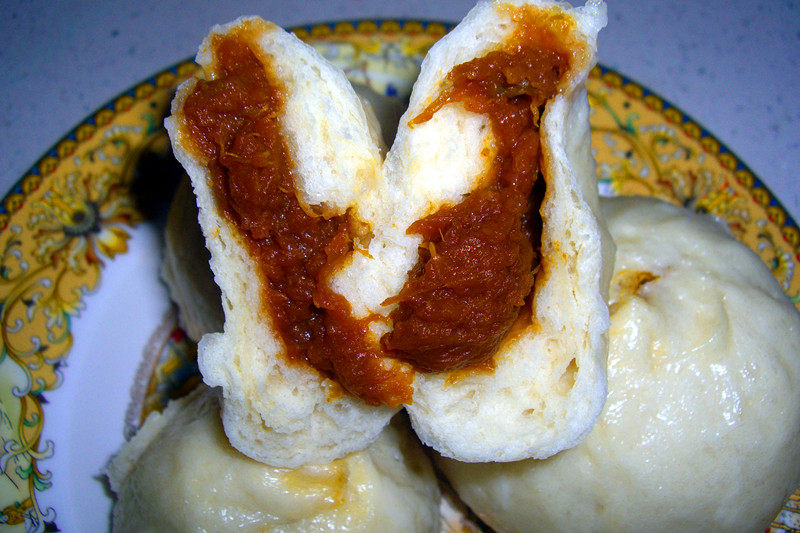 Pumpkin Steamed Buns