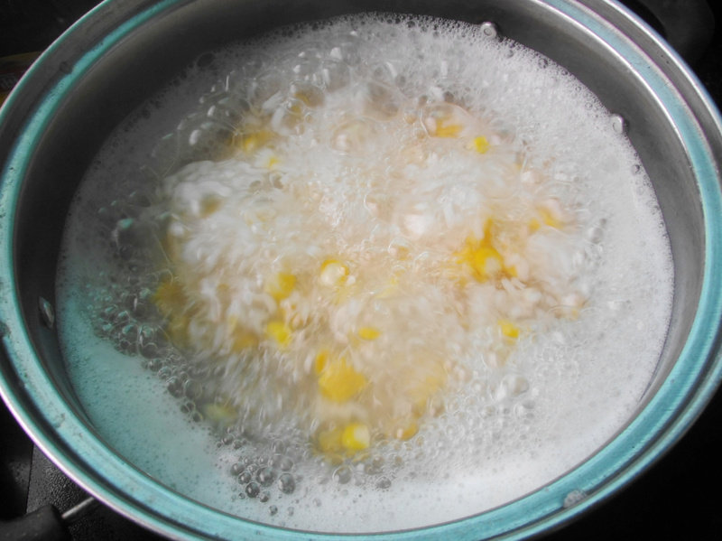 Taro and Sweet Potato Congee Cooking Steps