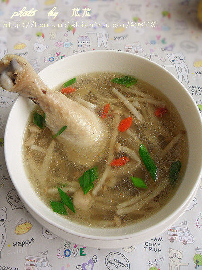 【Winter Health Recipe from Commoners】Chicken Leg Mushroom Soup Cooking Steps