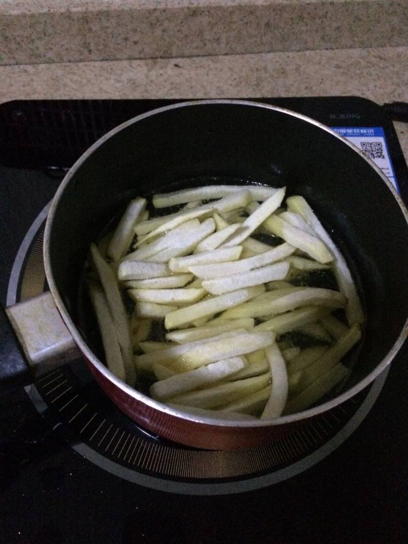 French Fries Making Steps