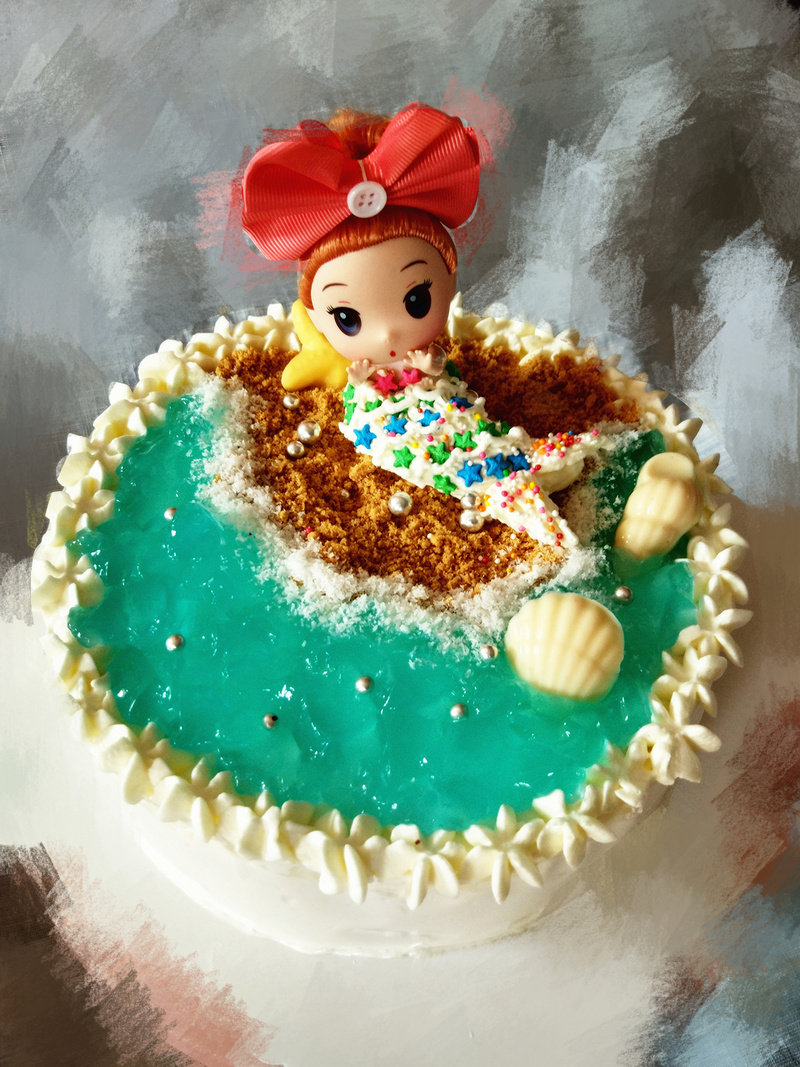 Barbie Mermaid Cake