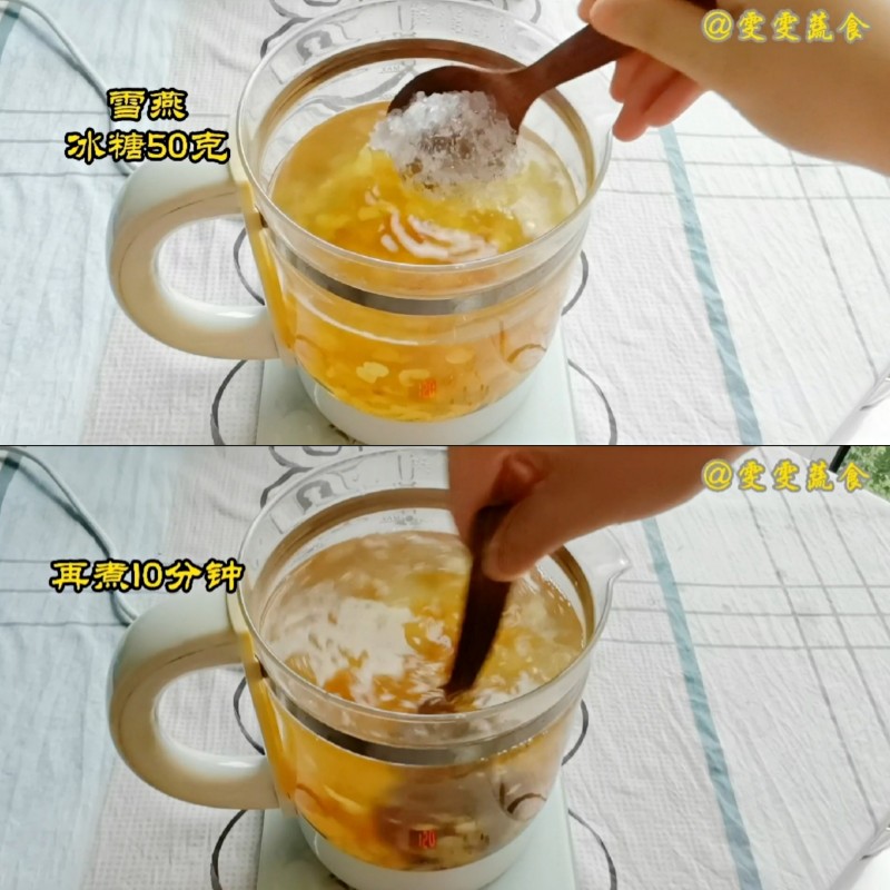 Delicious and Nourishing Peach Gum Coconut Milk Pudding, Would You Like to Try? Cooking Steps