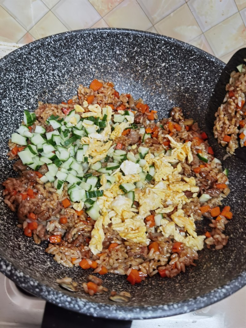 Steps for Making Beef Fried Rice