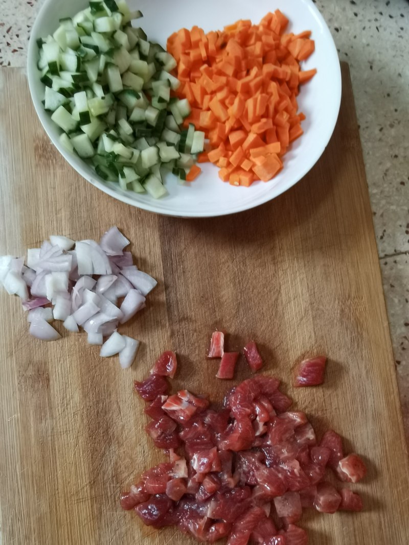 Steps for Making Beef Fried Rice