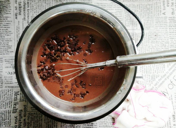 Steps for Making Chocolate Mooncake Filling