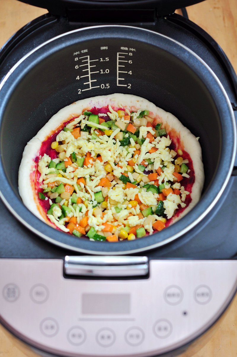 Steps to Make Purple Sweet Potato Dual-Flavor Pizza