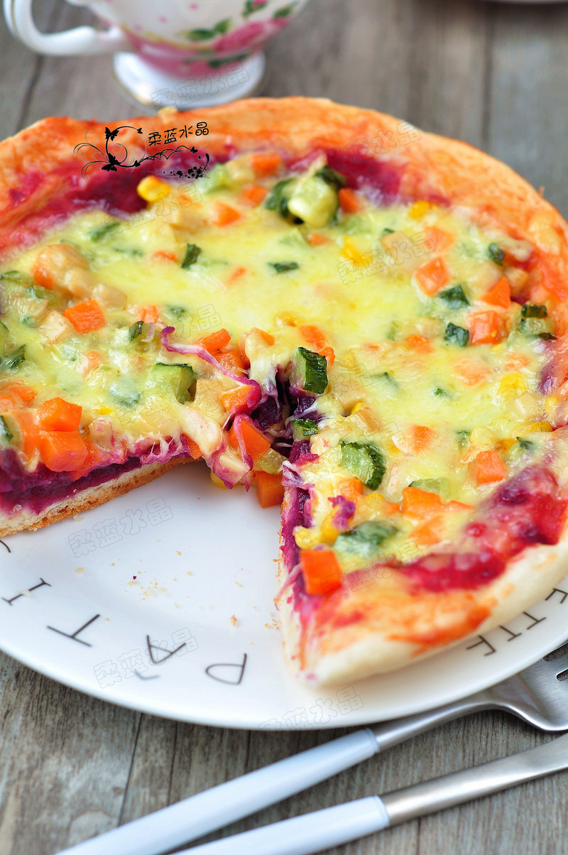 Purple Sweet Potato Dual-Flavor Pizza