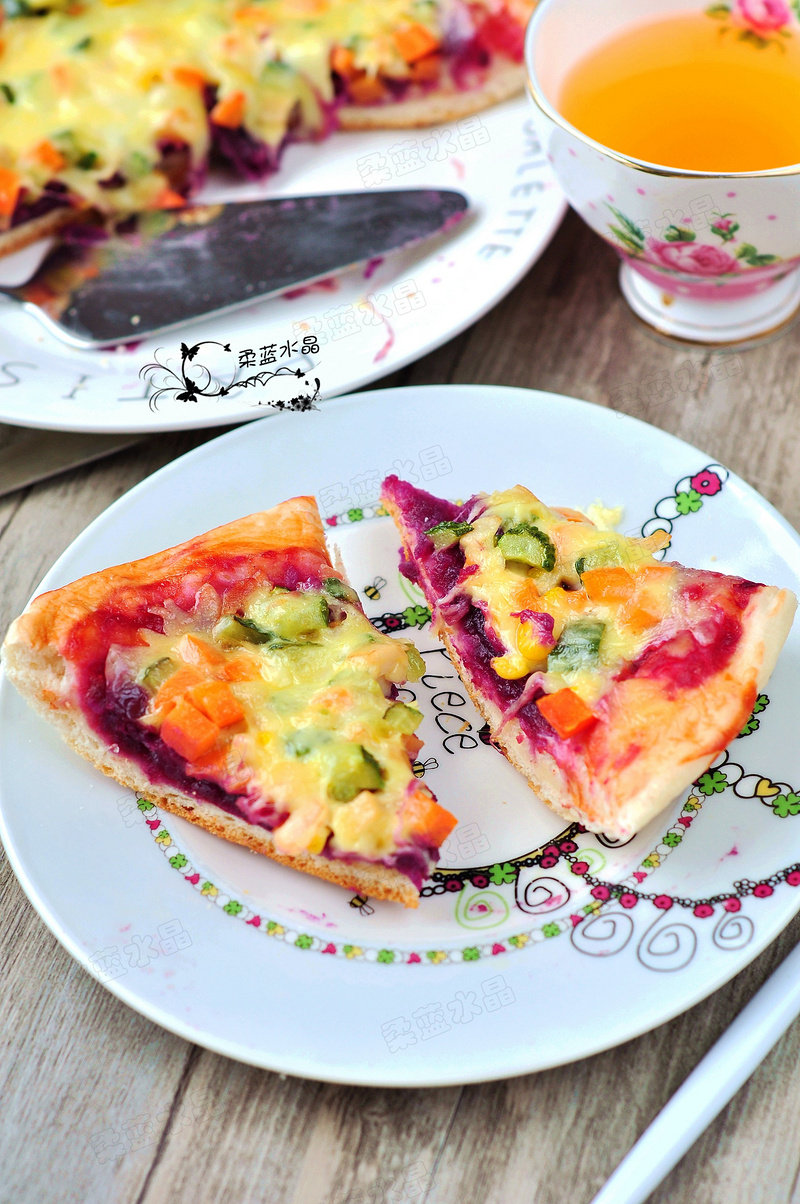 Purple Sweet Potato Dual-Flavor Pizza