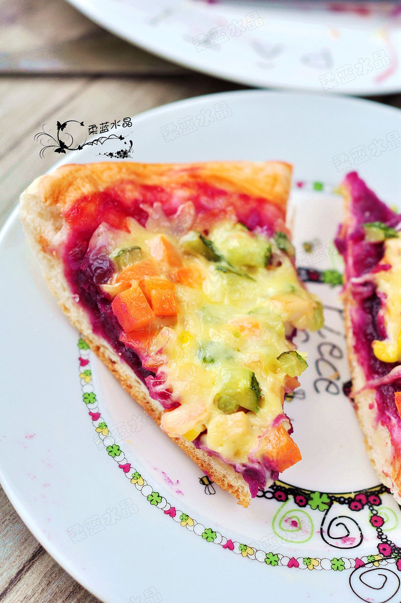 Purple Sweet Potato Dual-Flavor Pizza