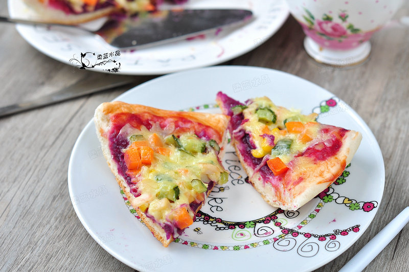 Purple Sweet Potato Dual-Flavor Pizza