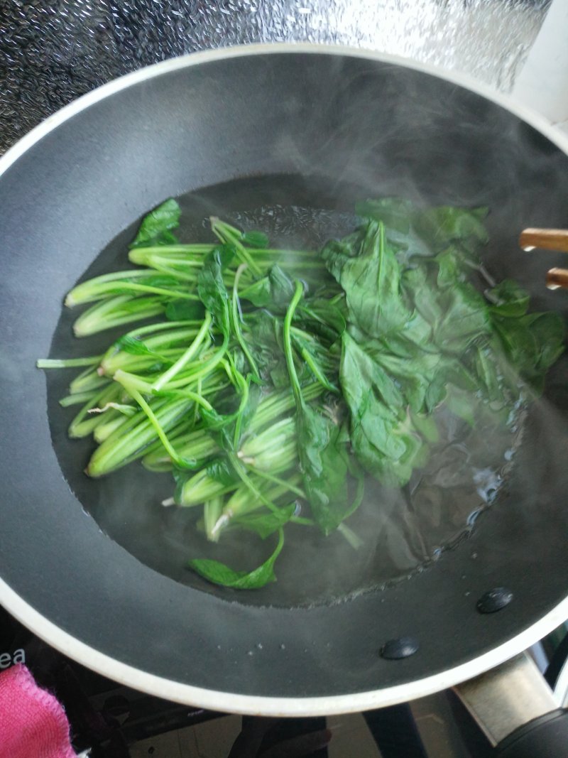 Tofu Skin Spinach Roll Making Steps