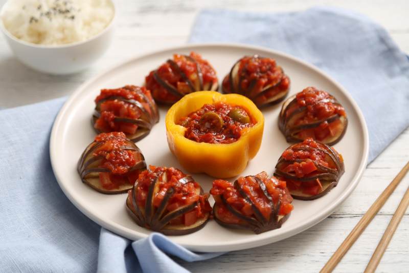 Eggplant Lanterns