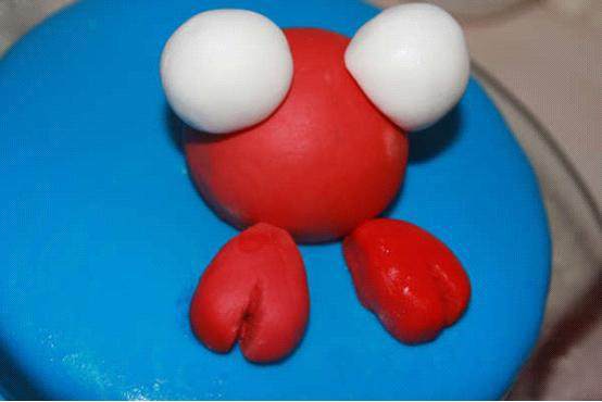 Tomato Recipe: Fondant Crab - Happy Crab in Love - Step by Step