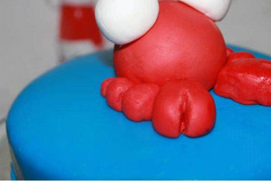 Tomato Recipe: Fondant Crab - Happy Crab in Love - Step by Step