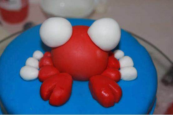 Tomato Recipe: Fondant Crab - Happy Crab in Love - Step by Step