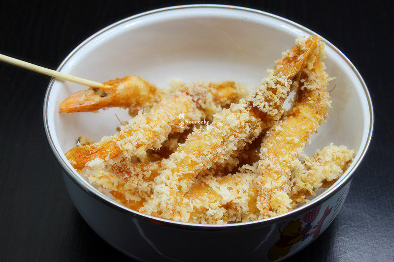 Tenpura Fried Shrimp Making Steps