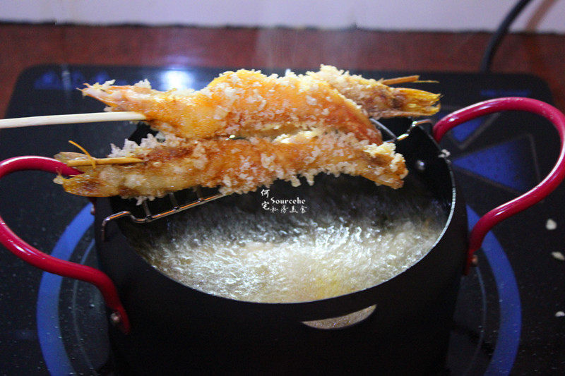 Tenpura Fried Shrimp Making Steps