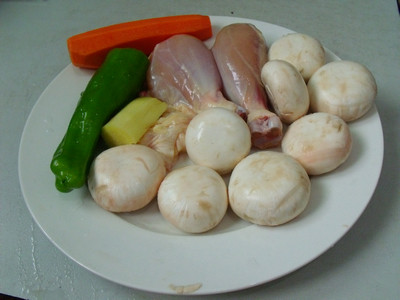 Steps for Making Chicken and Mushroom Stir-Fry