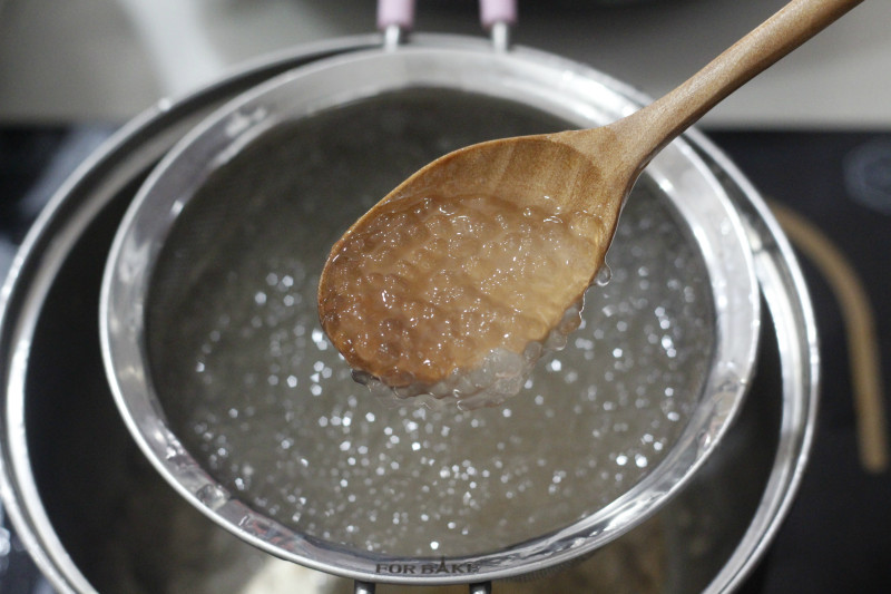 Purple Sweet Potato Milk Tapioca Pudding Making Steps