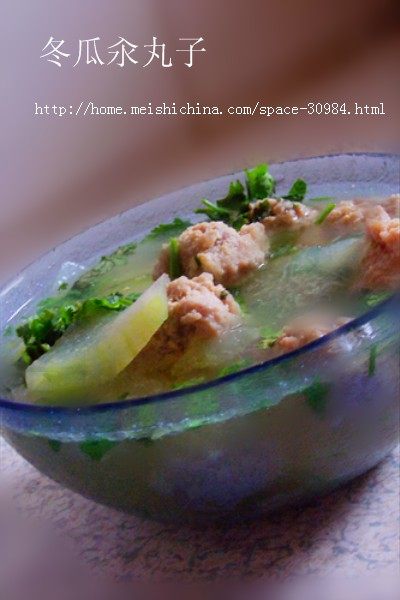 Winter Melon Boiled Meatballs