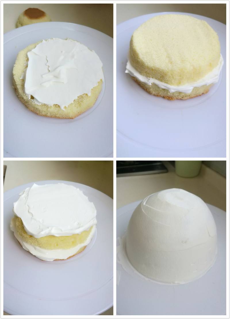 Doraemon Cake Making Steps