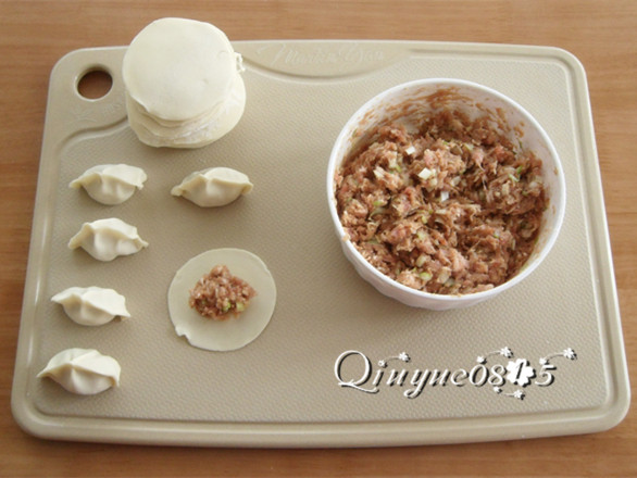 Steps for Making Pork and Scallion Dumplings