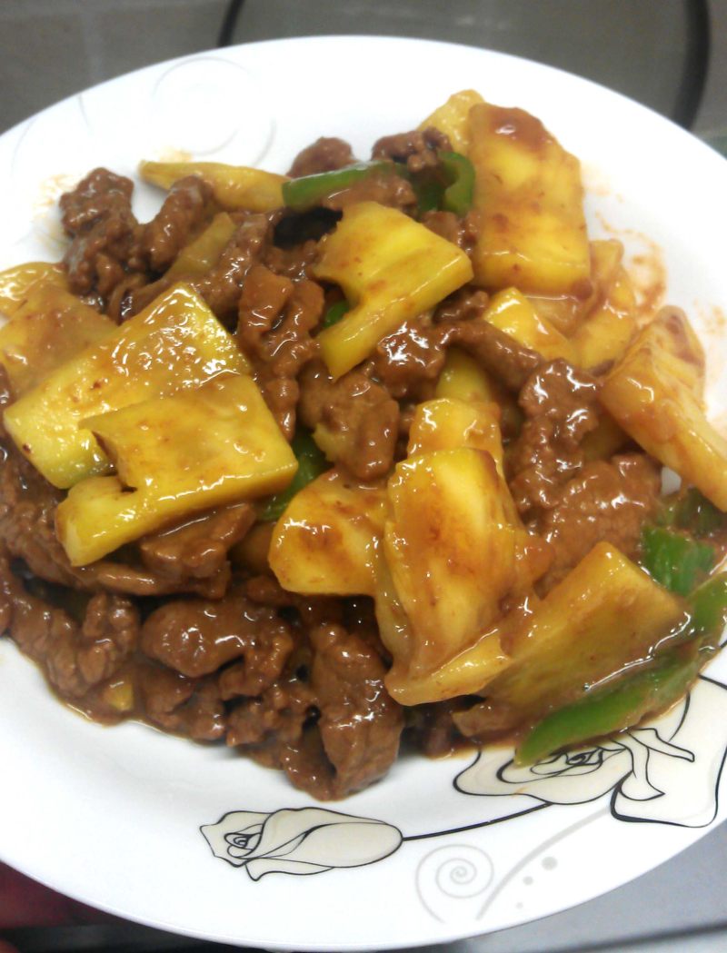 Steps for Pineapple Beef Stir Fry