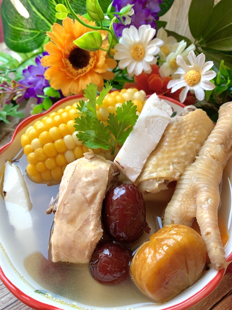 Step-by-Step Cooking of Moisturizing Coconut Chicken Soup