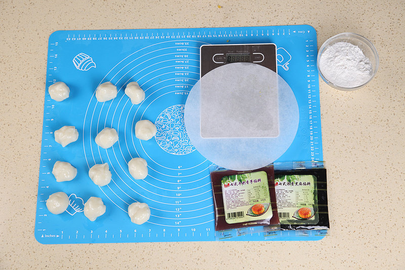 DIY Ice Skin Mooncake Wrapper Making Steps