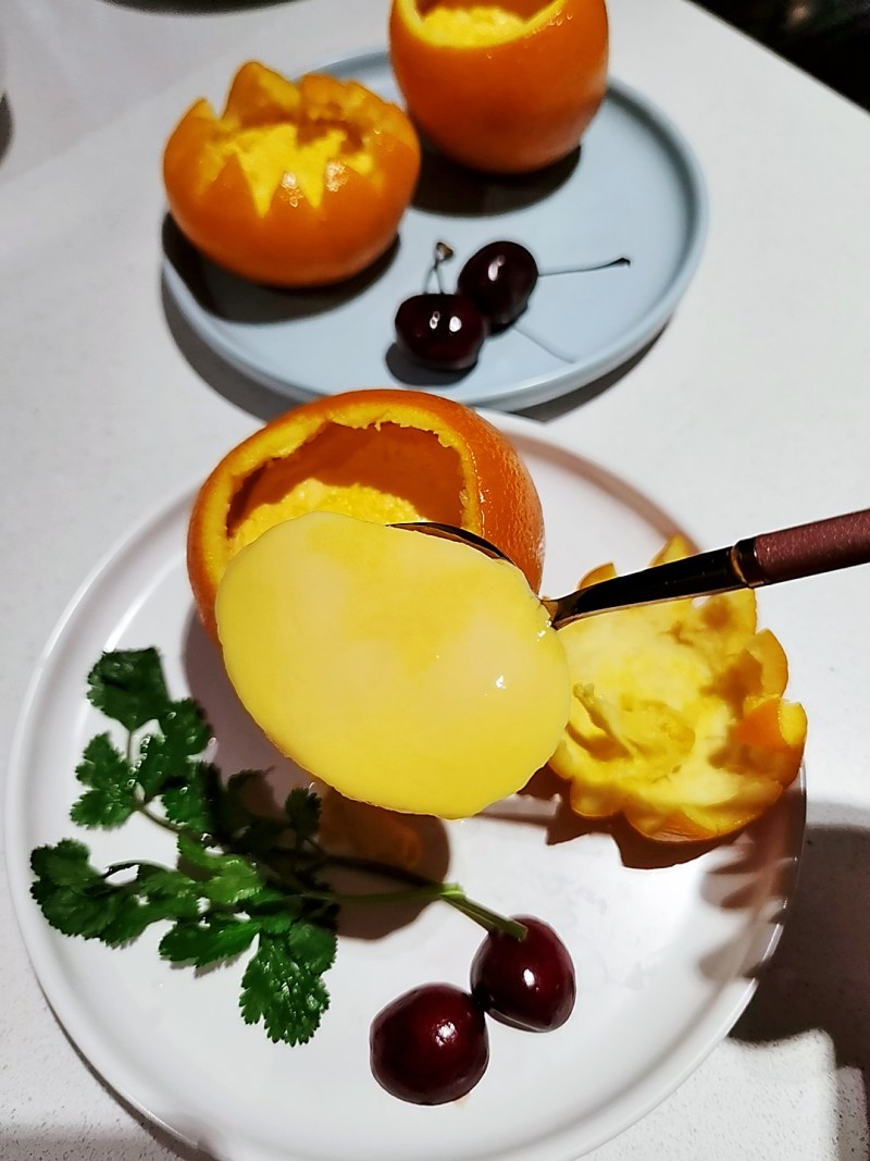 Valentine's Day Homemade Dessert & Orange Steamed Egg Cooking Steps