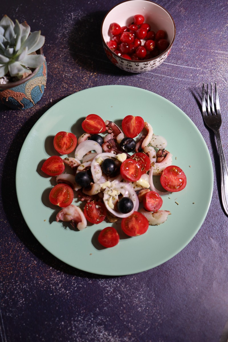 Octopus Cherry Tomato Salad