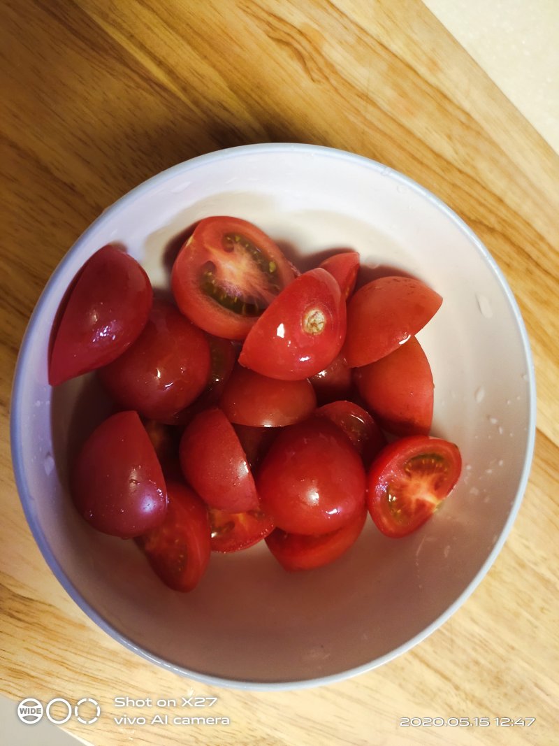 Steps for Making Octopus Cherry Tomato Salad