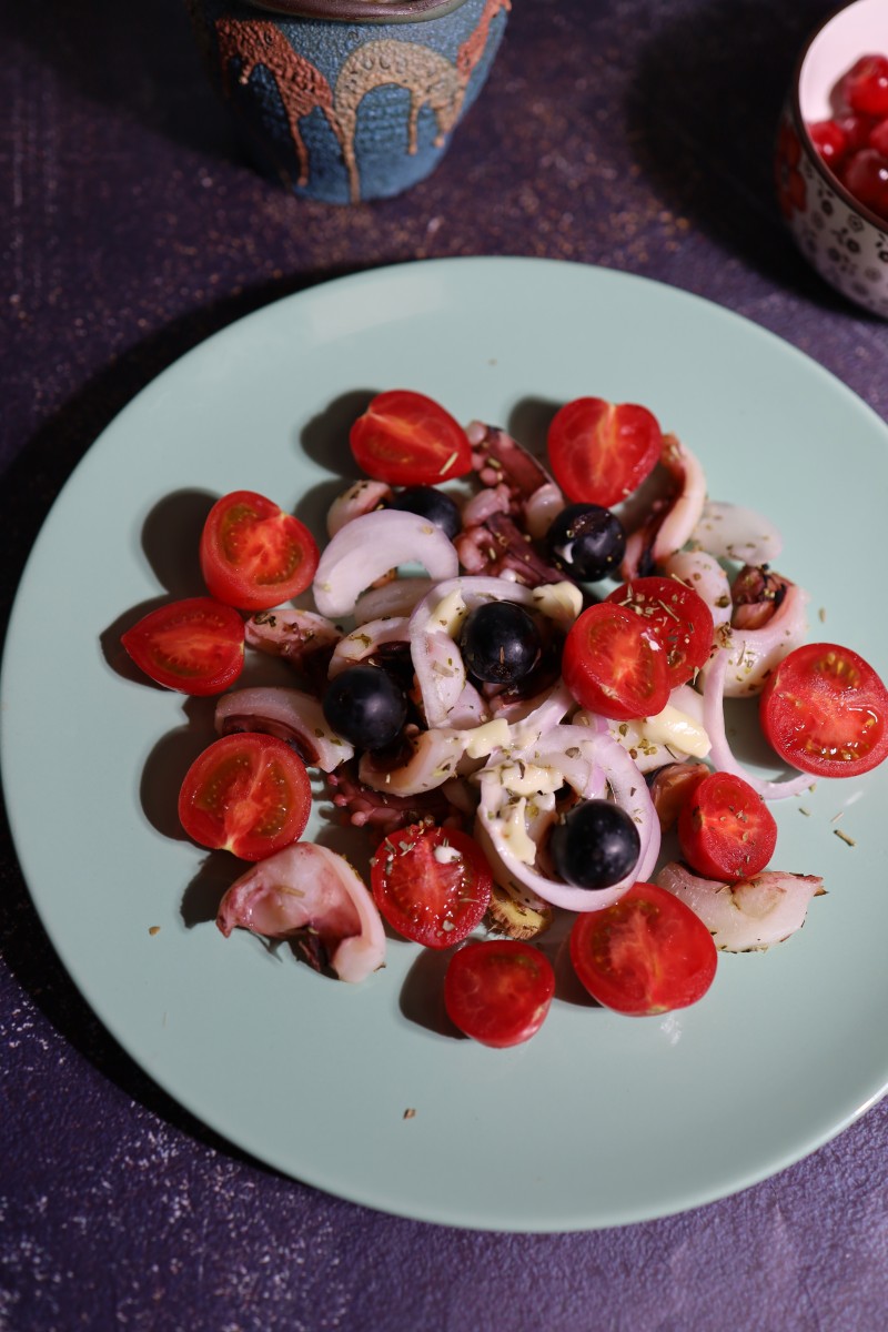 Octopus Cherry Tomato Salad