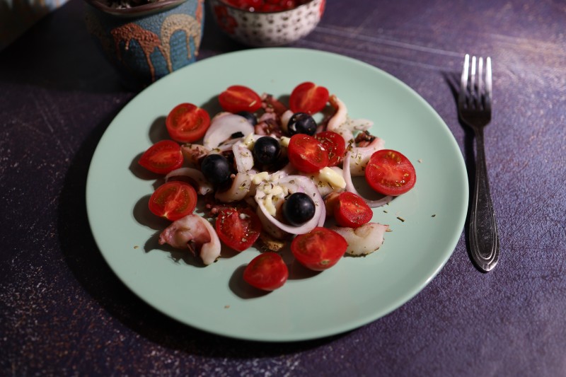 Octopus Cherry Tomato Salad