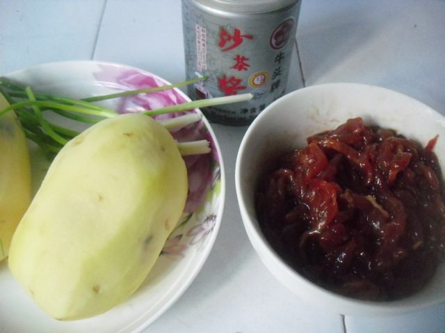 Steps for cooking Beef and Potato Shreds with Satay Sauce