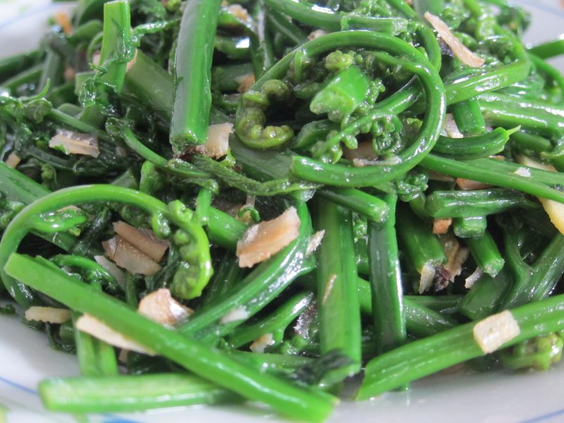 Stir-Fried Baku (Wild Jue Cai) Cooking Steps