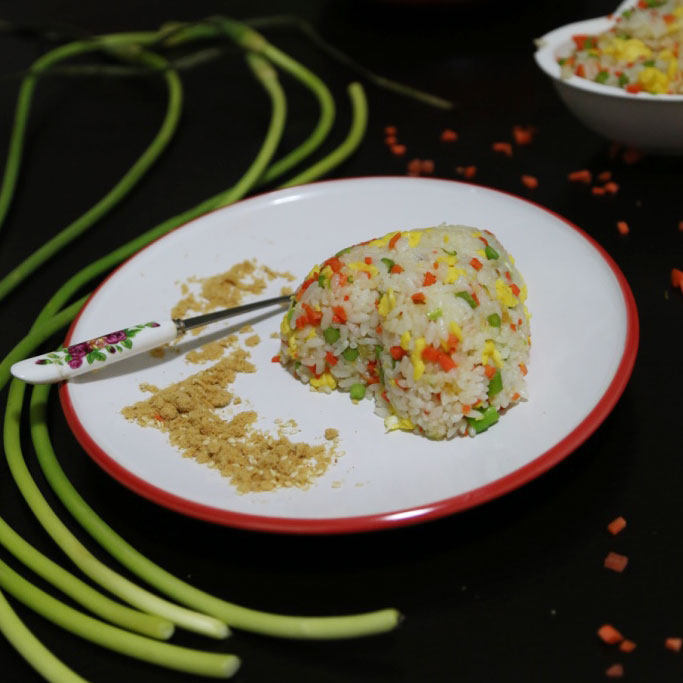 Colorful Fried Rice, Kids' Favorite