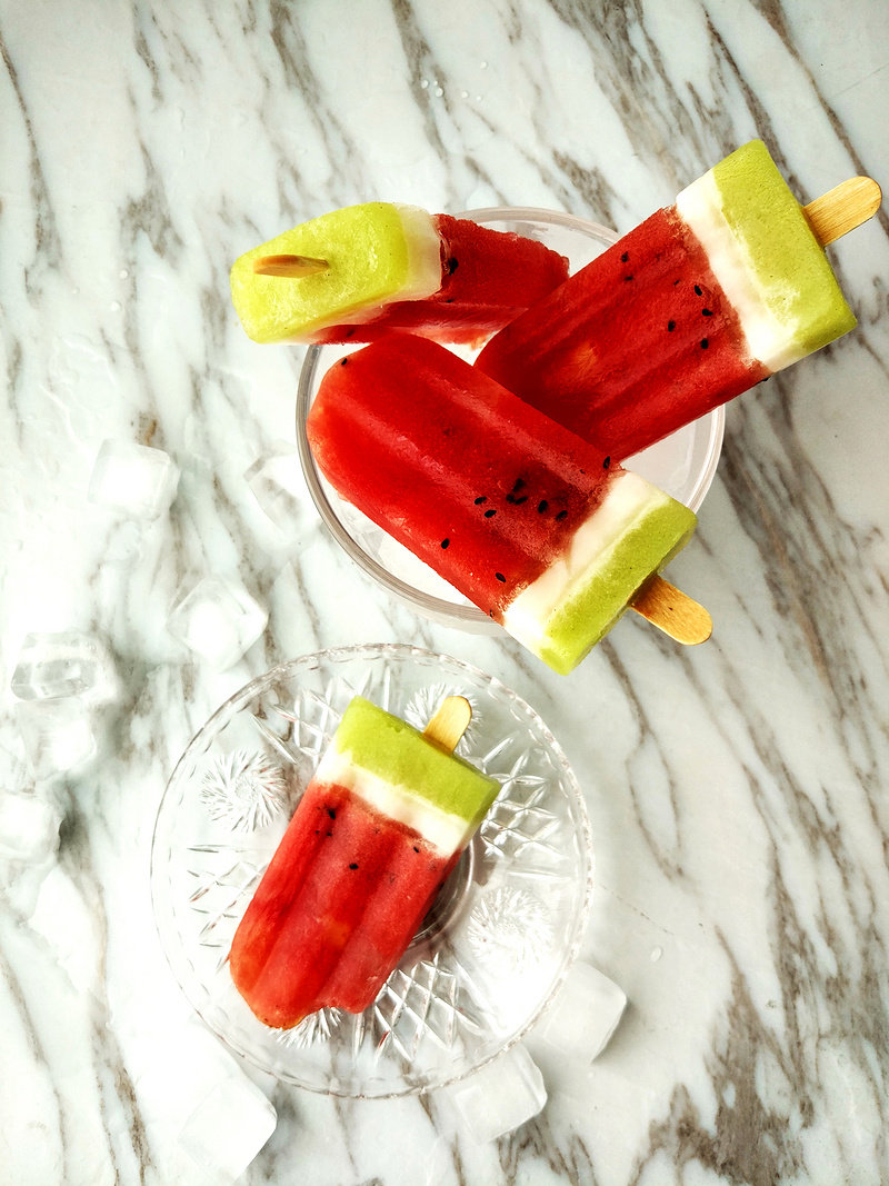 Watermelon Popsicle Making Steps