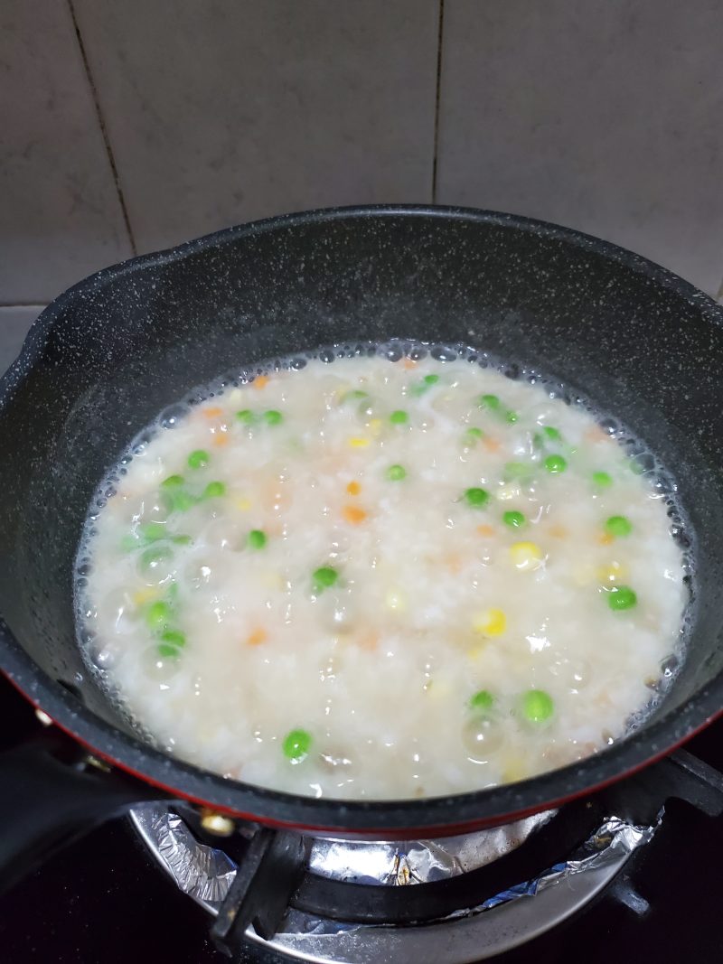 Steps to Make Vegetable and Minced Meat Congee