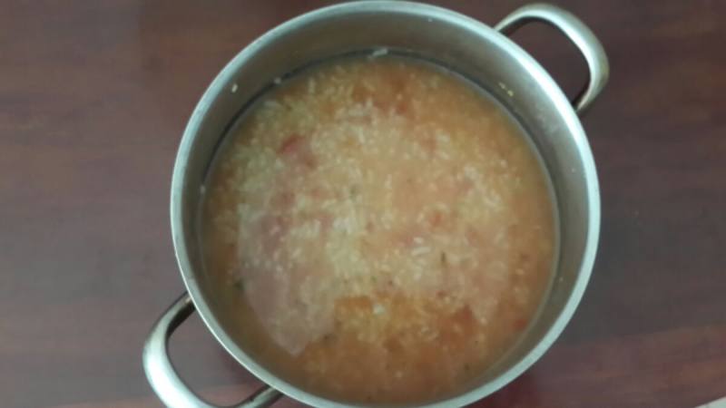 Steps for Making Tomato Congee