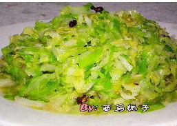 Steps for making Stir-fried Round Cabbage Shreds