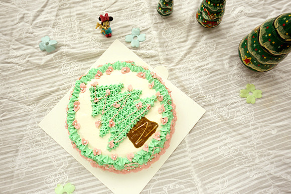 Christmas Tree Buttercream Cake