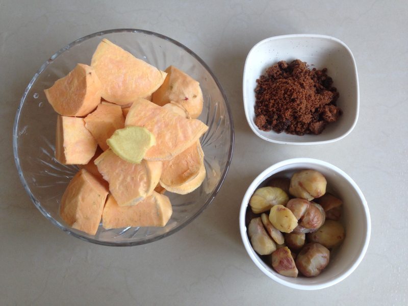 Steps to Make Sweet Potato and Chestnut Soup