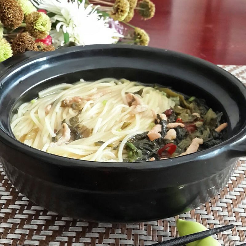 Sour and Spicy Pork Noodle Soup