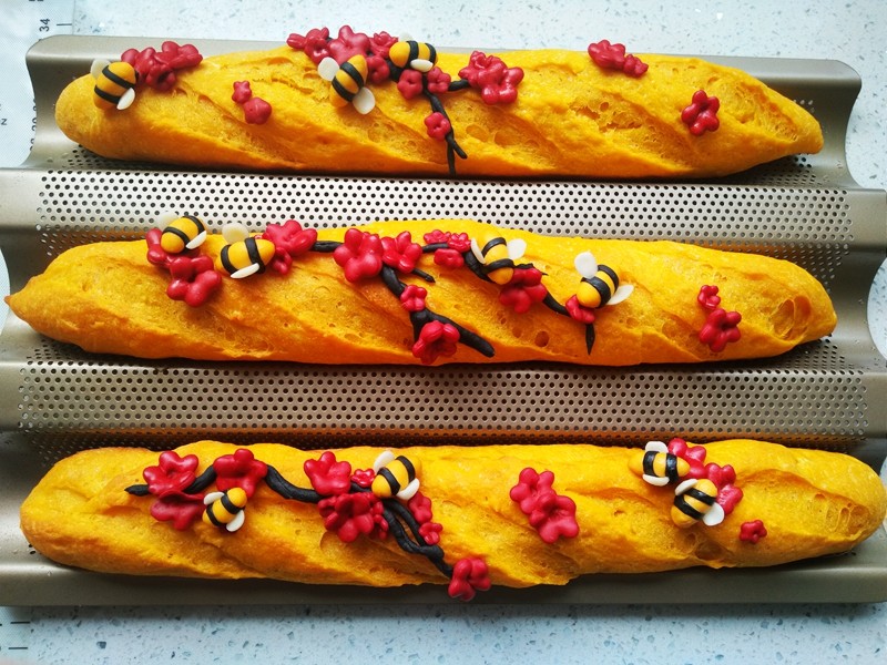 Cherry Blossom Baguette Making Steps